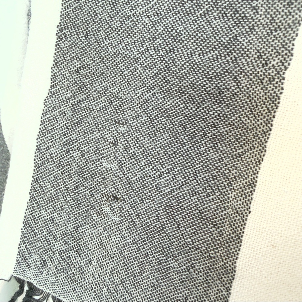 Burberry Checkered Wool Scarf in Cream, Gray, and Red - Picture 8 of 11